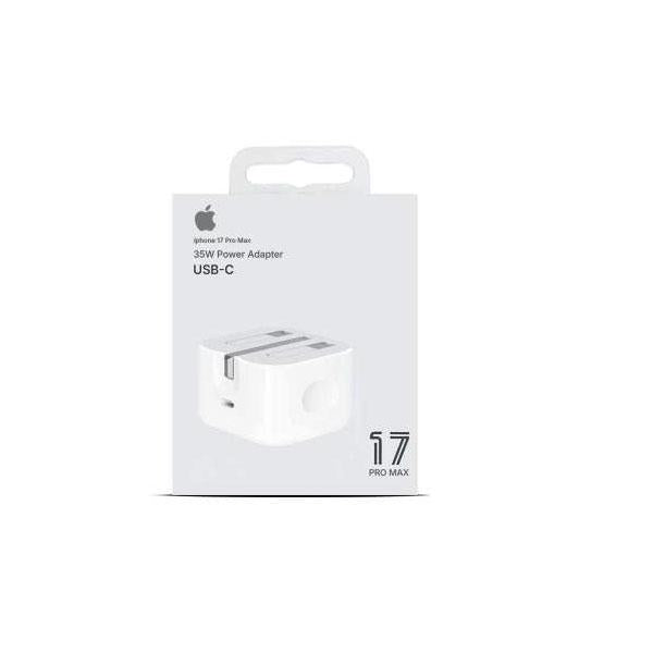 Iphone 17 Pro Max 35w (original Watt) Uk Pin Usb-c Power Adapter