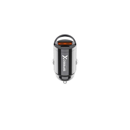 Speed-x Sx-c41 Mini 48w Pd + Qc Dual-port Aluminium Car Charger